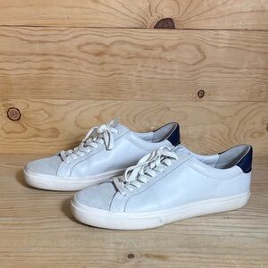 Vince Fulton White and Gray Sneakers with Navy Accents